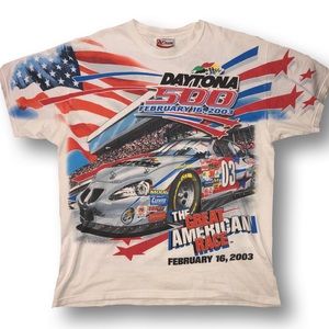 Vintage Daytona 500 All over print Tee Shirt